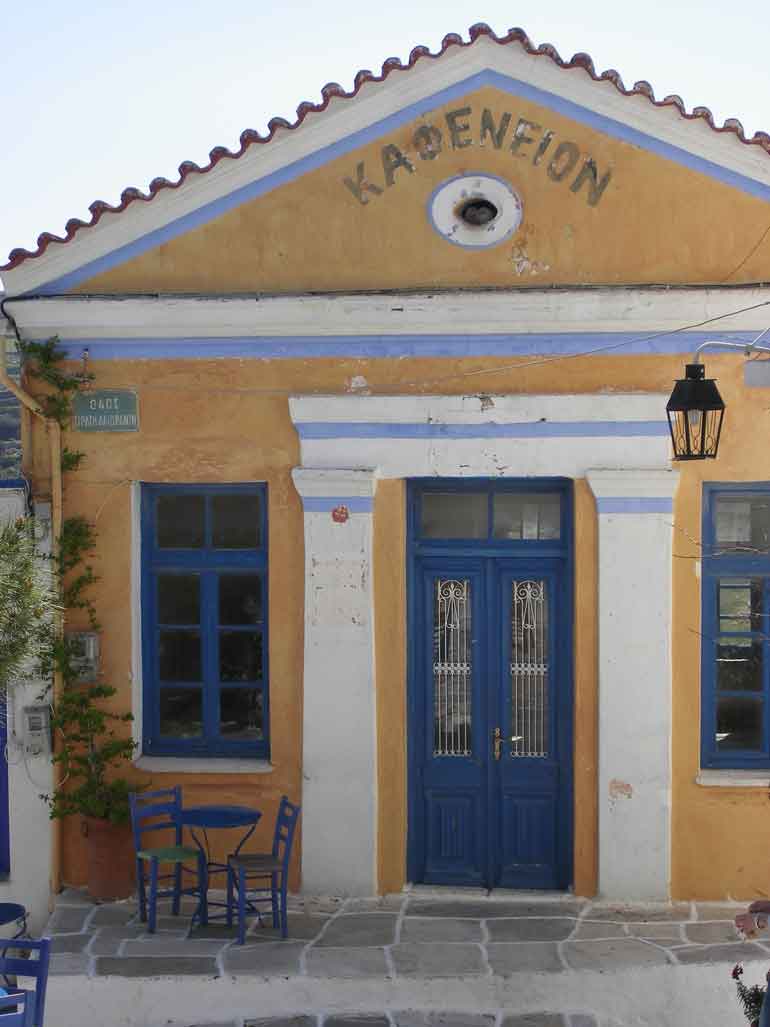 Kafeneion in Paros, Greece