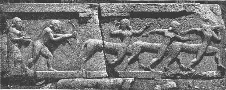 Centauromachy, Relief from Assus