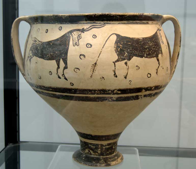 Vase cows 1300-1200 BC Staatliche Antikensammlungen