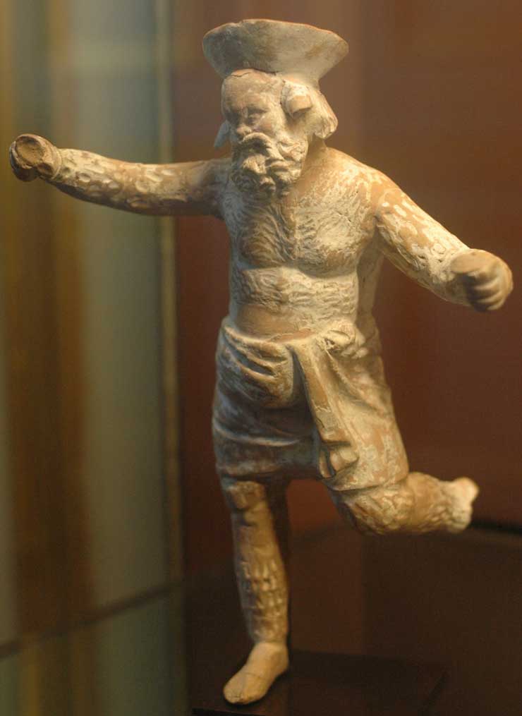 Papposilenus with Krotala, Louvre CA942