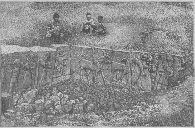 SLABS WITH HITTITE SCULPTURE.