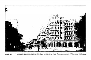 Esplanade Mansions, built by Mr. Ezra on the site of Scott Thomsons corner.