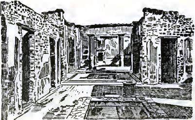 FIGURE 46. RUINS OF THE HOUSE OF THE POET IN POMPEII