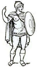 FIGURE 90. SOLDIER WEARING THE ABOLLA