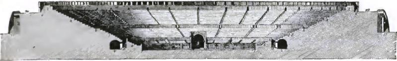 FIGURE 159. SECTION OF AMPHITHEATER AT POMPEII