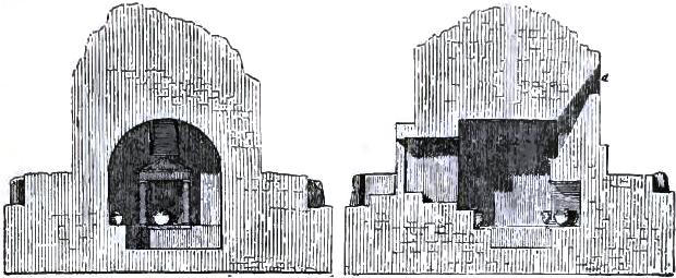FIGURE 197. SECTIONS OF TOMB SHOWN IN FIGURE 196