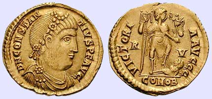 Solidus des Constantius