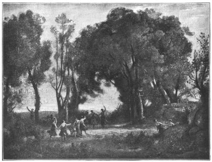 A group of people in woodland