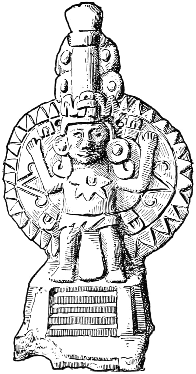 Pottery figure of Quetzalcoatl from Tezcuco.