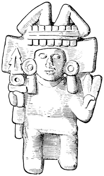 Figure of Chicomecoatl. (Uhde Collection, Berlin.)