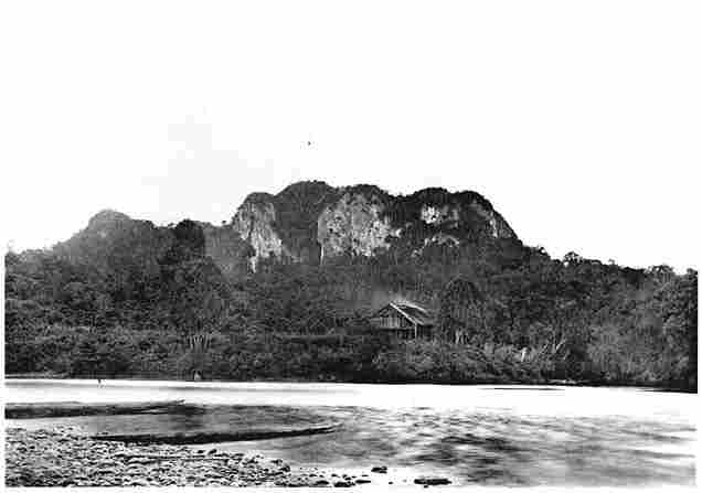 Der Liang Karing an der Mündung des Tjĕhan.