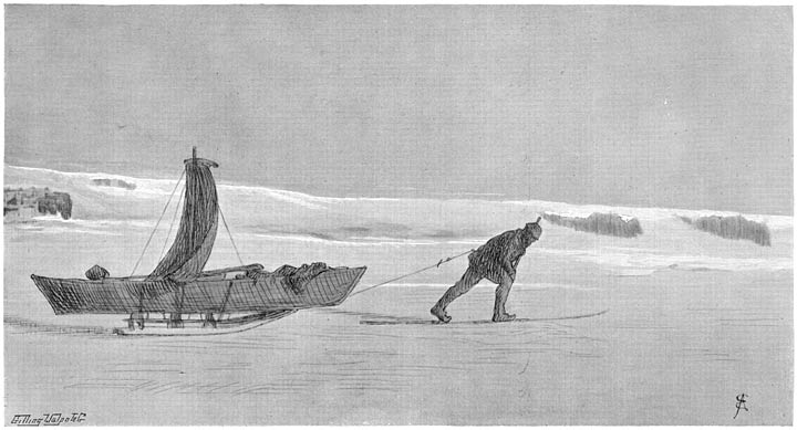 Over the Ice towards the Island. May 24, 1896