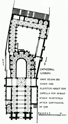 PLAN OF CATHEDRAL, LISBON