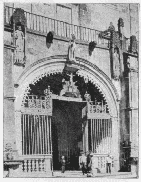 FIG. 43.Braga. W. Porch of Cathedral.