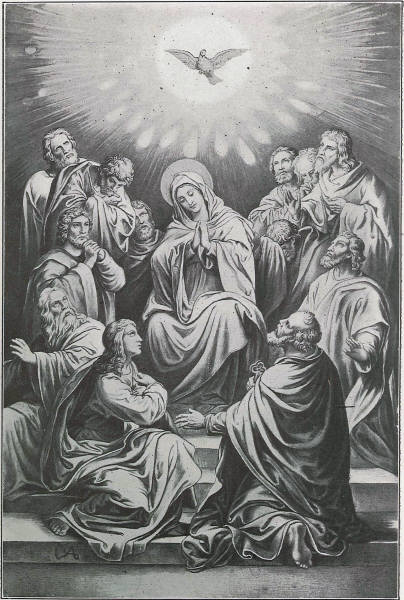 The Descent of the Holy Ghost on the Blessed Virgin and the Apostles