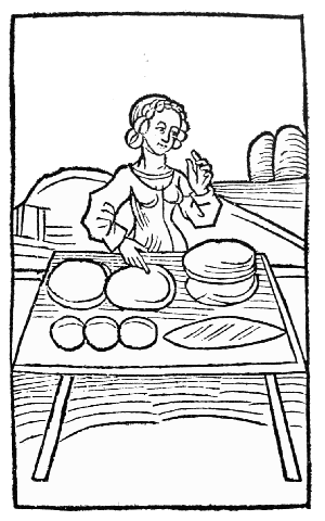 Text-fig. 15. “Panis” = Bread [Ortus Sanitatis, Mainz, 1491].