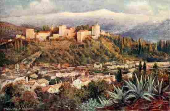 GRANADA—THE ALHAMBRA FROM SAN MIGUEL