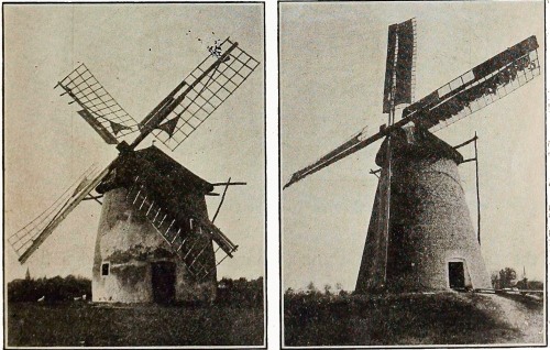 Crude forms of tower grist mills; vicinity of Buda-Pesth, Hungary.