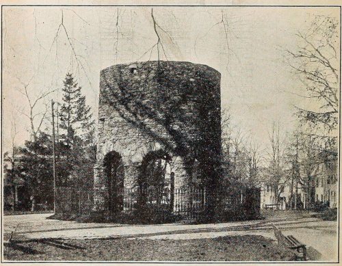 Tower of the old Newport mill, of 1675, as now standing. Truro Park, Newport, R. I.