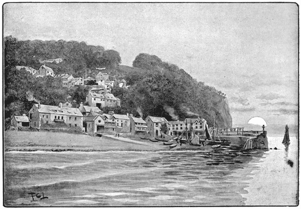 CLOVELLY FROM THE SEA.