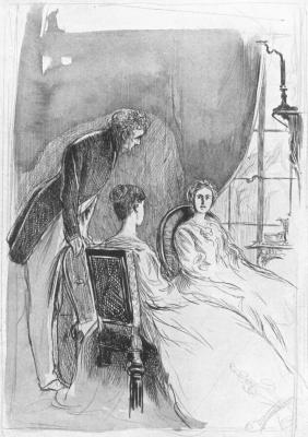 Sketch for illustration for "Wives and Daughters" 1865.