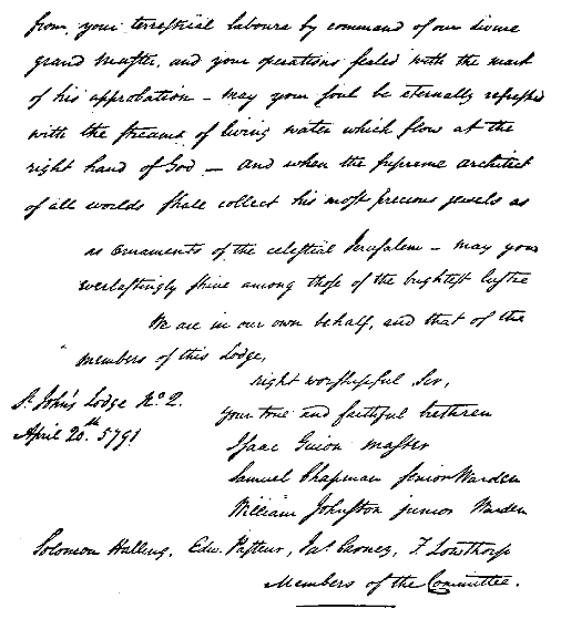 Newbern, N. C. Letter Book II, Folio