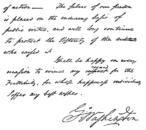 Handwriting of Mayor William Jackson
