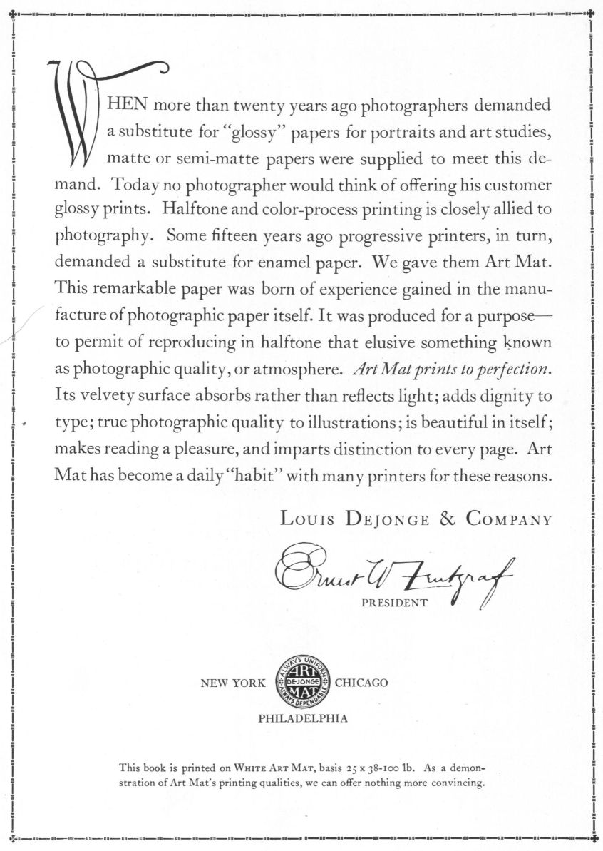 Advertisement: Louis Dejonge and Company