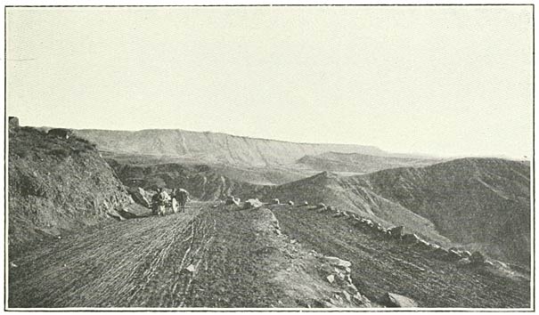 Fig. 102. Cliffs composing Northern Wall of Araxes Cañon.