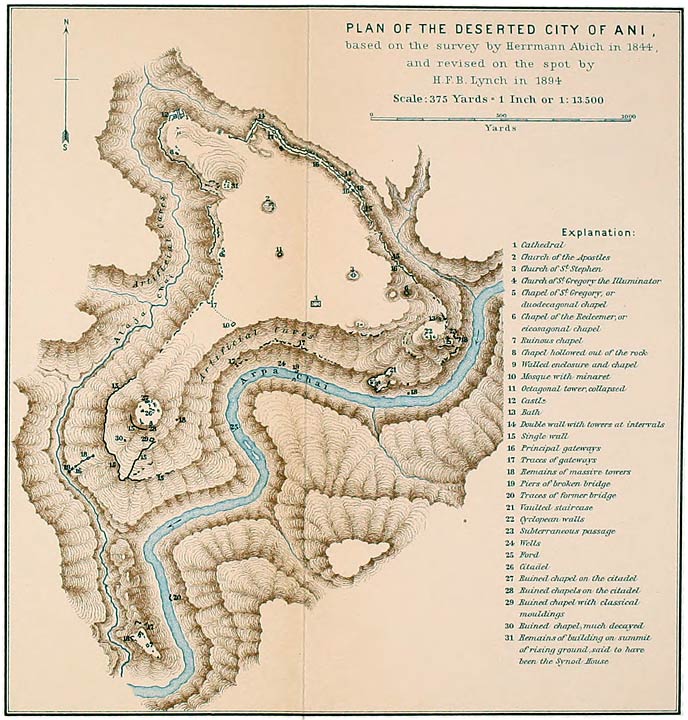 PLAN OF THE DESERTED CITY OF ANI,