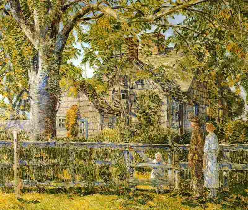 Old Mumford House, Easthampton, Frederick Childe Hassam