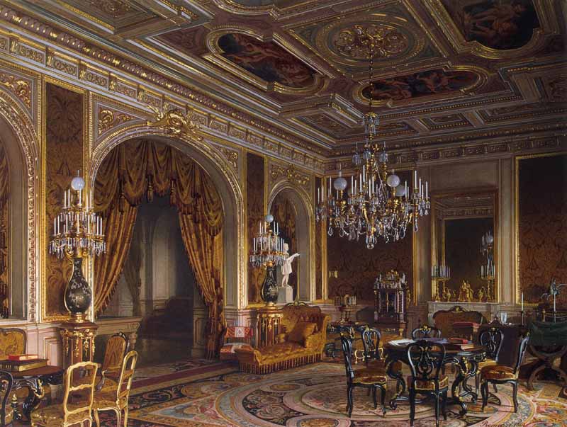 Mansion of Baron Stieglitz The Main Study. Luigi Premazzi