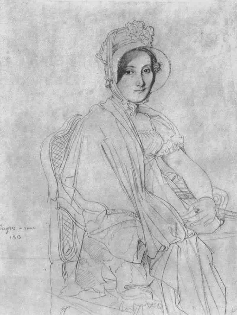 Portrait of Mme Marie Marcoza, later Vicomtesse de Senonnes, Jean Auguste Dominique Ingres