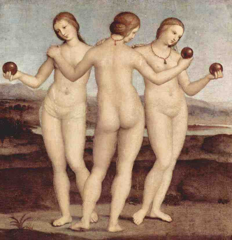 Three Graces, Raphael