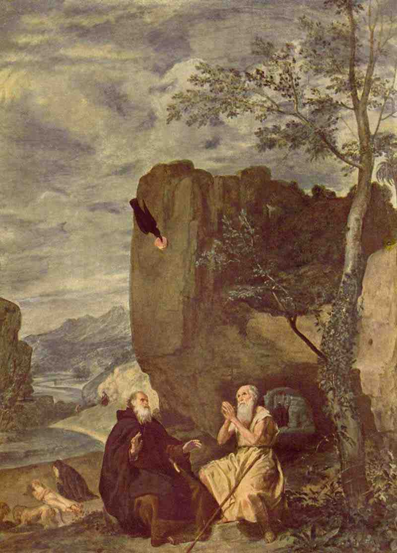 St. Anthony the Abbot and St. Paul the Hermit. Diego Velázquez
