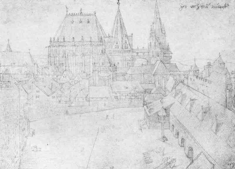 The cathedral of Aachen, Albrecht Dürer