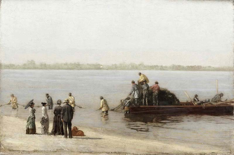 Shad Fishing at Gloucester on the Delaware River. Thomas Eakins