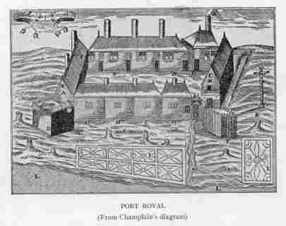 PORT ROYAL (From Champlain's diagram)