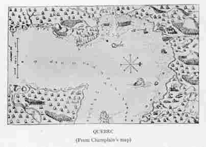 QUEBEC (From Champlain's map)