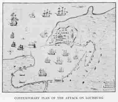 CONTEMPORARY PLAN OF THE ATTACK ON LOUISBURG