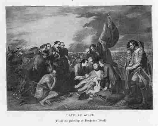 DEATH OF WOLFE (From the painting by Benjamin West)
