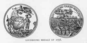 Louisbourg medals of 1758.