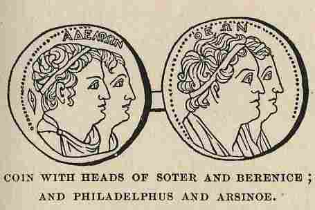 141.jpg Coin With the Heads of Soter and Philadelphus And Arsinoë 