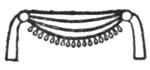 Collar of beads / hieroglyph for gold (drawing)