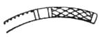 Patterned end of a wire bracelet (drawing)