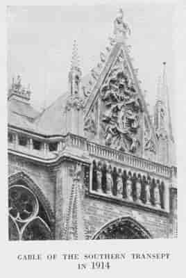 GABLE OF THE SOUTHERN TRANSEPT IN 1914