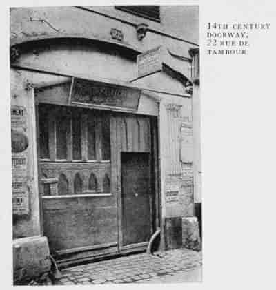 14TH CENTURY DOORWAY, 22 RUE DE TAMBOUR