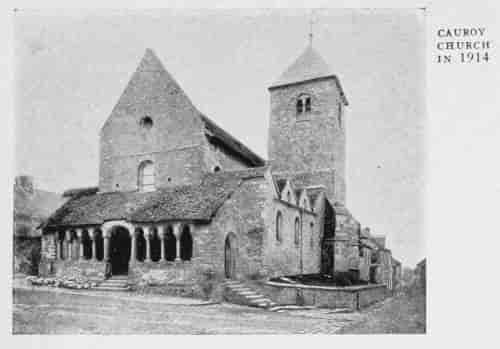 CAUROY CHURCH IN 1914