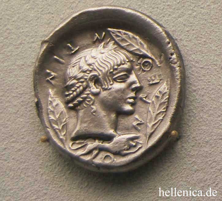 Λεοντίνοι Τετράδραχμο, Αρχαία Ελληνικά Νομίσματα
