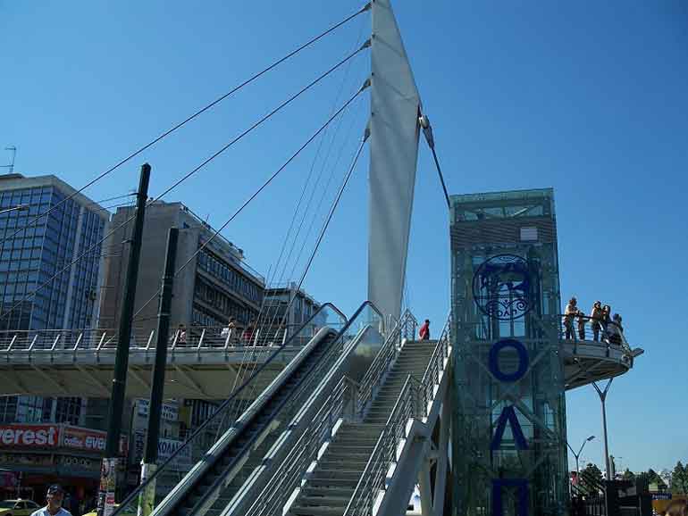 Piraeus, pedestrian bridge